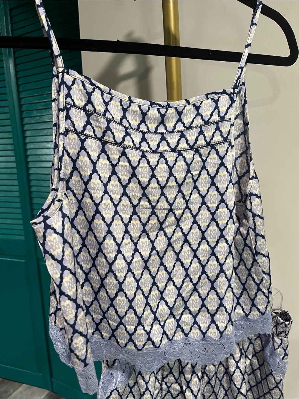 FREE PEOPLE NWT Midnight Muse Printed Set / Blue Combo - Picture 9 of 10